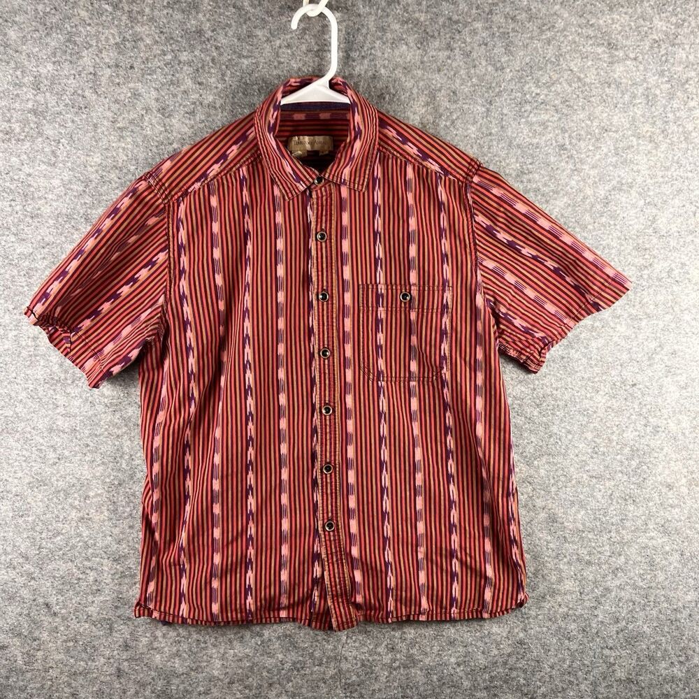 Territory Ahead Mens M Button Up Short Sleeve Shirt